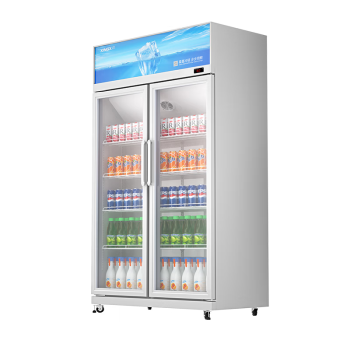 星星（XINGX）双门风直冷展示柜 立式玻璃冷藏保鲜柜大容量便利店超市饮料柜 节能省电 电子温显 LGC-900FYE