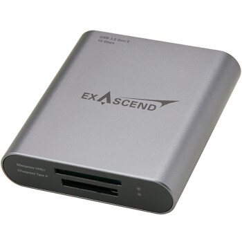 至誉科技（EXASCEND）CFexpress Type-A +SD 二合一读卡器 USB3.2 10Gbps高速CFEA 铝制外壳