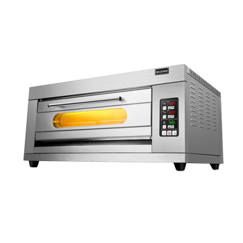 乐创（lecon）烤箱商用大型烤箱大容量电烤炉烘焙烤箱蛋糕面包月饼披萨焗炉 一层两盘 EB-J2D-Z（380V电压）