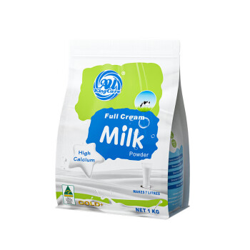 珍澳澳大利亚进口青少年成人营养奶粉 高钙全脂速溶奶粉卡扣1KG装