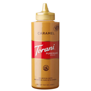 TORANI特朗尼 进口焦糖酱（调味酱）调味烘焙咖啡甜品淋酱468g