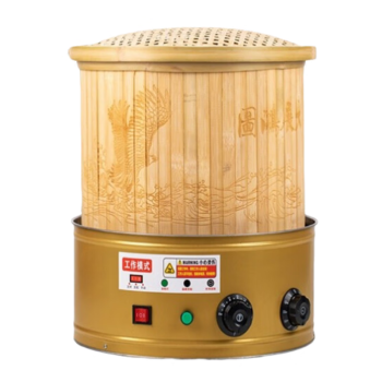QKEJQ烤茶机焙茶器熏香去味电焙笼烘焙笼茶叶提香机食品药材烘干机 20型旋钮定时金色
