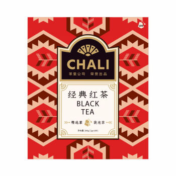 CHALI茶里公司 袋泡茶量贩装 原味茶 经典红茶 茶包 100包盒装200g