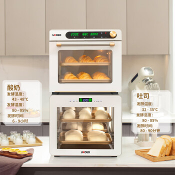 UKOEO高比克 家用醒发箱 面包发酵大容量两层小型发面酸奶机恒温面包醒发F4
