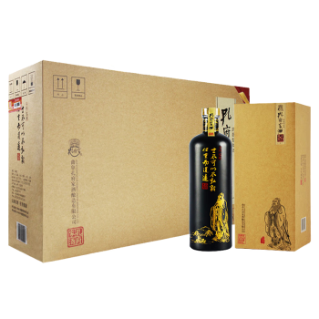 孔府家弘毅8 浓香型白酒 52度  500ml*4瓶 整箱装 山东名酒 送礼宴饮