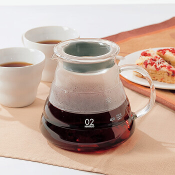 HARIO日本原装进口咖啡壶耐热玻璃咖啡具手冲咖啡分享壶手冲壶600ml