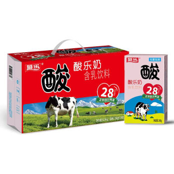菊乐经典酸乐奶含乳饮料260g*24盒/箱