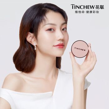花联（TINCHEW）积雪草气垫韩国原装进口敏感肌适用奶油肌妆效持妆粉底液