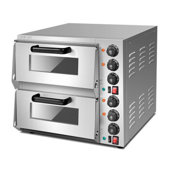 苏勒 热风炉烤箱商用大容量私房烘焙单层双层披萨炉蛋糕面包电烤箱 单层披萨炉烤箱(PSL-1M)