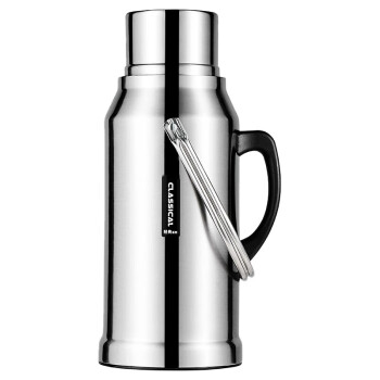致仕（ZISIZ）不锈钢保温壶 3.2L精钢玻璃内胆热水瓶
