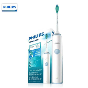 飞利浦（PHILIPS）电动牙刷成人牙刷情侣牙刷便携式牙刷波震动智能计时呵护牙龈牙齿 浅蓝色 HX3216/01