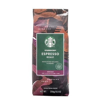 星巴克（Starbucks）进口阿拉比卡咖啡豆250G深度浓缩豆