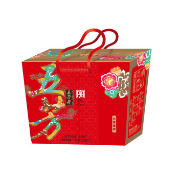 五芳斋（wufangzhai) 五芳素锦粽子礼盒1400g 多味甜粽素粽组合装