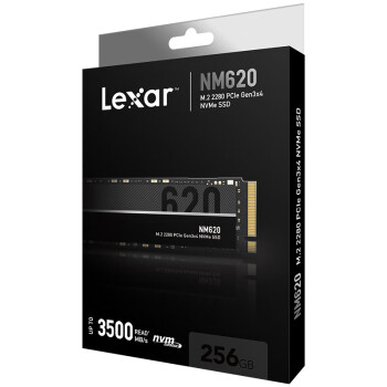 雷克沙（Lexar）NM620 256GB SSD固态硬盘 M.2接口（NVMe协议）PCIe 3.0x4 读速3500MB/s 