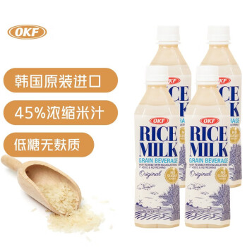 OKF韩国进口 低糖奶味米露 45%浓缩米汁无蔗糖无酒精无麸质500ml*4瓶