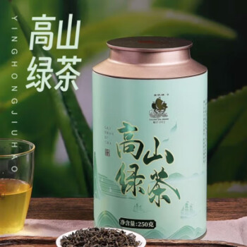 金帆牌高山绿茶2024春茶九号茶叶250碧螺春新茶罐装高山绿茶罐装