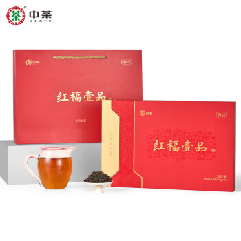 中茶 红茶茶叶湖南红茶红福壹品工夫红茶150g*1盒家用办公茶