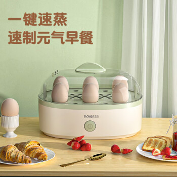 志高（CHIGO）煮蛋器蒸蛋器 家用电蒸锅多功能早餐煮蛋机 防干烧煮蛋神器 可煮6个蛋 JPZDQ001