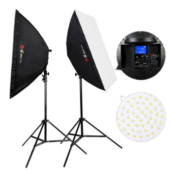 锐玛（EIRMAI）YD601 led摄影补光灯 人像直播补光摄影灯拍照器材静物道具 摄影棚柔光灯套装