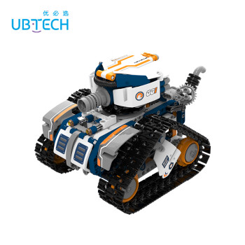 优必选（UBTECH）JRKL204 编程玩具侦察坦克运动版智能机器人积木拼插履带车暑期开学男孩礼物
