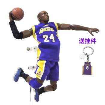 22cm科比关节可动手办kobe素体玩偶布衣兵人nba周边模型摆件科比24号