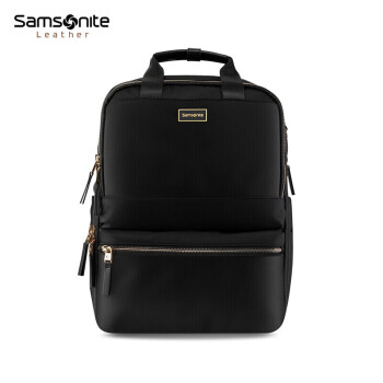 新秀丽（Samsonite）双肩包女背包通勤15.6英寸笔记本电脑包书包旅行包 黑色 NO0