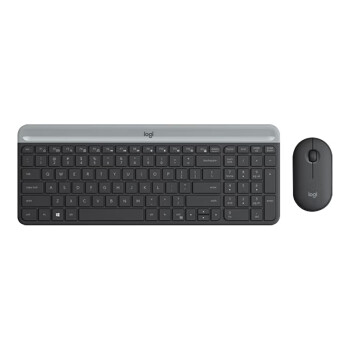 罗技（logitech）MK470 无线办公键鼠套装 全尺寸超薄鼠标键盘 黑色