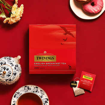 川宁（TWININGS）英式早餐红茶进口茶叶独立茶包袋泡茶100袋*2g