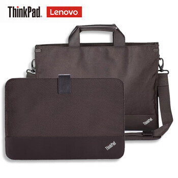 联想（Thinkpad）原装笔记本电脑包14英寸通用型 单肩包手提包0B95757 棕色 Thinkbook 14/T490/R480等