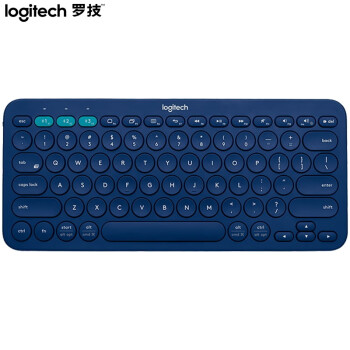罗技（Logitech）K380 键盘 无线蓝牙键盘 办公键盘 女性 便携 超薄键盘 笔记本键盘 蓝色