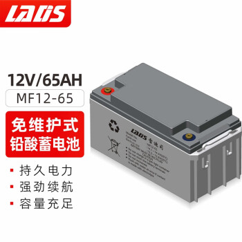 雷迪司（LADIS）MF12-65 UPS电源 铅酸免维护蓄电池12V 65AH UPS不间断电源专用