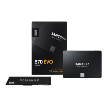 三星500GB SSD固态硬盘870 EVO SATA3.0接口 独立缓存 AI电脑配件 读速560MB/S 