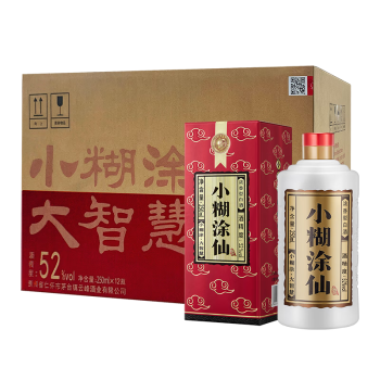 小糊涂仙（普仙）浓香型白酒 52度 250ml*12瓶 整箱装 贵州 送礼佳品