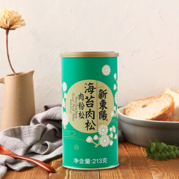 新東陽海苔肉松  零食早餐配粥寿司烘焙原料老上海味道 213g/罐