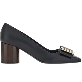 菲拉格慕（Ferragamo）女黑色高跟鞋 0763168_1D _100 /40.5码礼物送女友