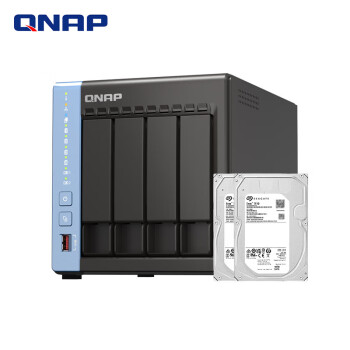 威联通（QNAP）TS-464C 宇宙魔方 四核器网络存储服务器内置双M.2插槽NAS私有云（含企业盘10T*2）