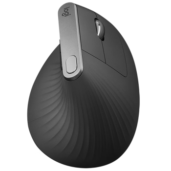 罗技（Logitech）大师系列 MX Vertical 人体工学鼠标 垂直鼠标 无线蓝牙快速充电 带优联接收器 黑色