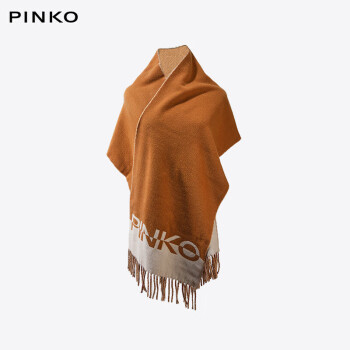 PINKO奢侈品女士复古印花保暖围巾 CC5