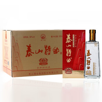 泰山牌 泰山白酒 泰山特曲 5年 8年 10年小窖佳酿 纯粮食酿造 500ml