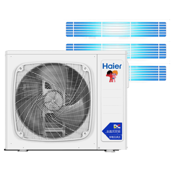 海尔（Haier）中央空调一拖三风管机4匹小多联一级能效全直流变频嵌入式智尊+RFC100MXSAVA(G)