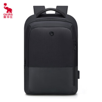 爱华仕（OIWAS）背包 双肩包OCB4915黑色 长方形 15.6英寸 