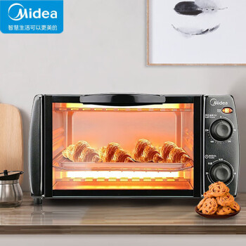 美的（Midea）电烤箱 家用多功能迷你小烤箱 10升家用容量 双层烤位 T1-108B
