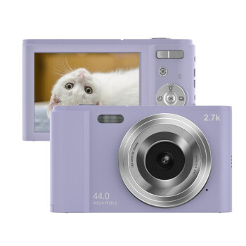 松典（SONGDIAN）DC302L 数码卡片照相机 学生入门级便携高清 罗兰紫 32G 内存卡