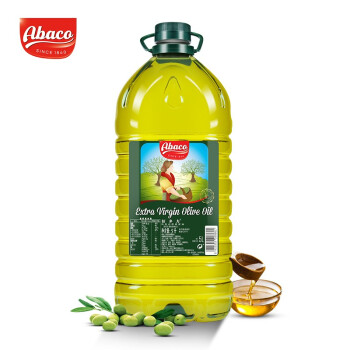 佰多力（Abaco）特级初榨橄榄油 5L pet 西班牙原装进口冷压榨中式烹饪健康食用油
