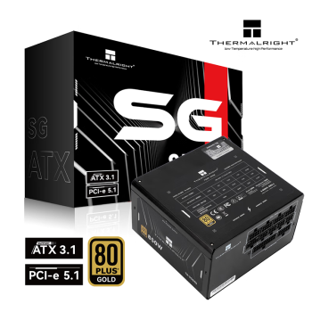 Thermalright(利民) 额定850W TR-SG850 ATX3.1电源 金牌全模组电源 PCIE5.1 全日系电解电容 电脑电源