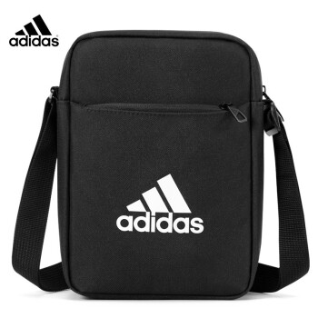 阿迪达斯（adidas）单肩包斜挎包男包男士小挎包休闲运动包小背包简约手机包 黑色