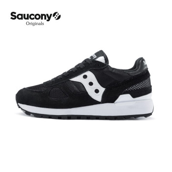 saucony索康尼女子经典复古休闲鞋shadoworiginals690058黑白39