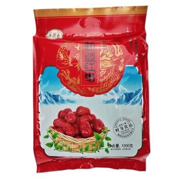 财龙 特级新疆红枣1000g（100g*10小包）1袋