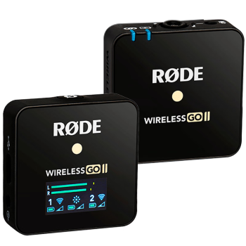 RODE罗德麦克风Wireless Go II无线领夹一拖一户外带货直播录音采访访谈VLOG电脑相机苹果款