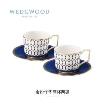 WEDGWOOD威基伍德金粉年华两杯两碟